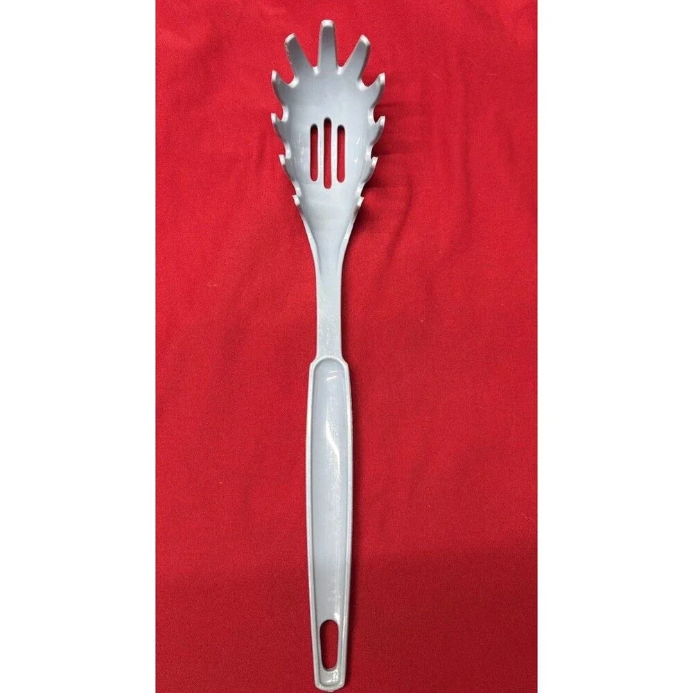 Vintage EKCO Gray Nylon Pasta Server Spaghetti Fork Made in USA Dishwasher Safe
